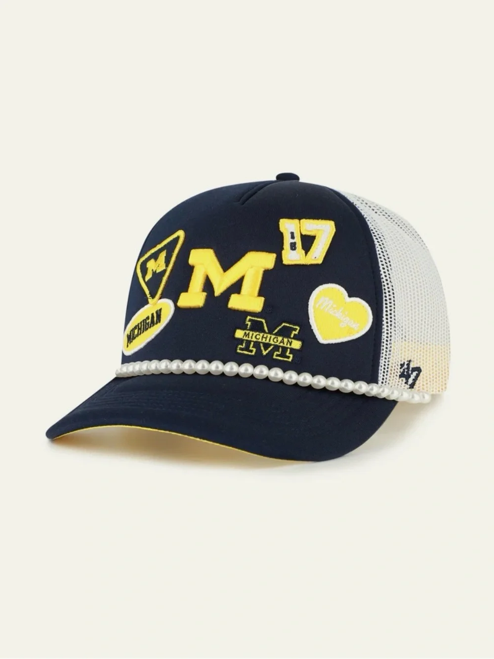 NEW 47 Brand Michigan Wolverines Rally On ’47 Hitch Fm Foam Front Hat